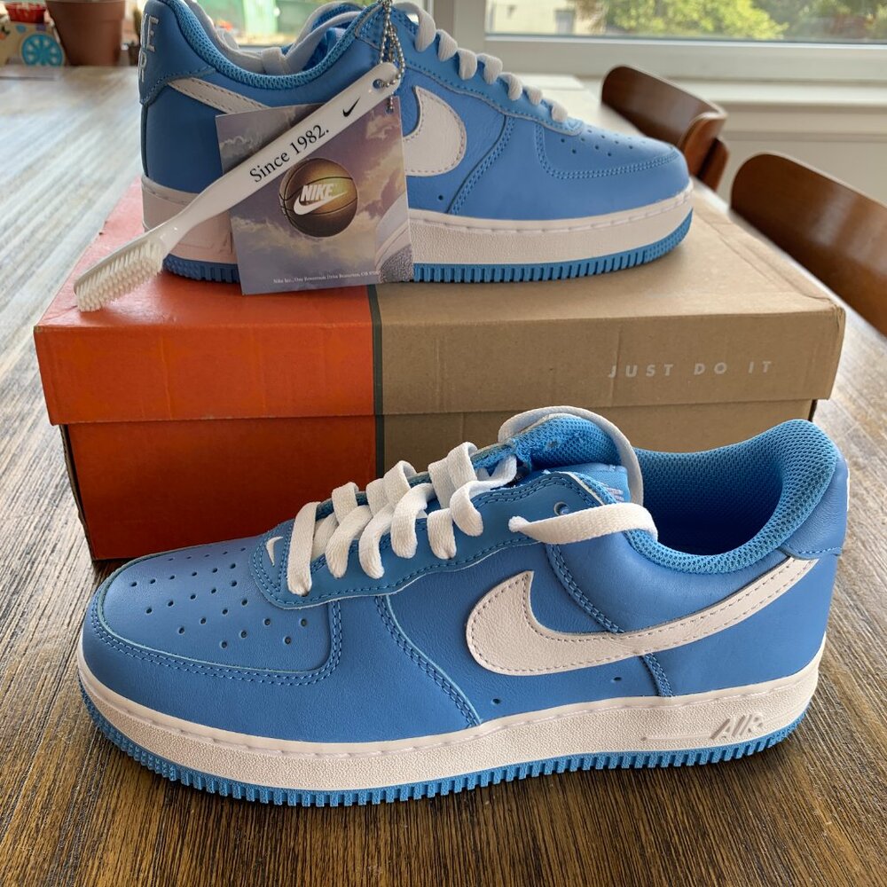 New Nike Air Force 1 Low Color of the Month - University Blue US Men's 7.5